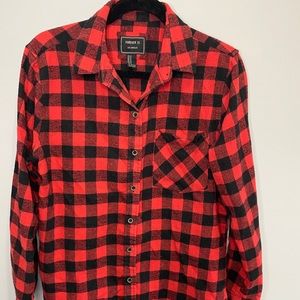 Black and Red Plaid Shirt